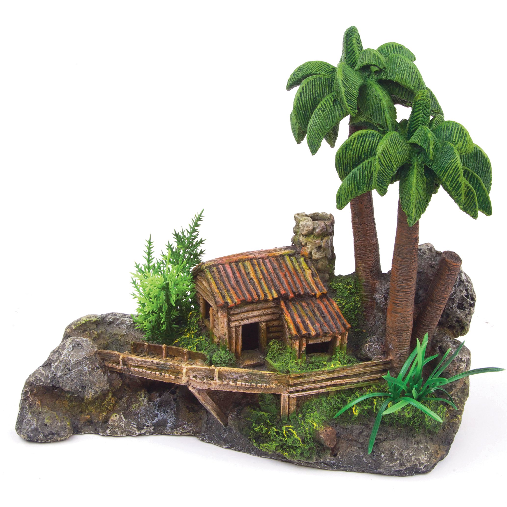 Mountain With Hut & Palm Tree – Small