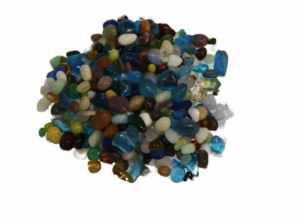 Blue Multi Glass Beads