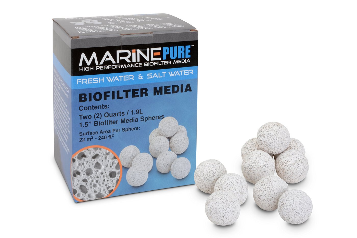 Marine Pure Bio Filter Media 1.5” Sphere
