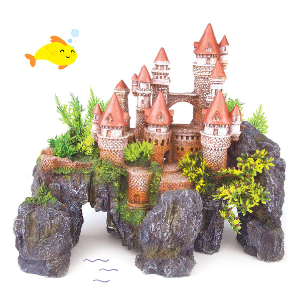 Royal Mountain Castle With Plants